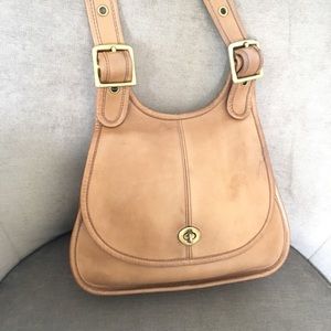 Vintage Coach Nyc Crescent Saddle Shoulder Bag